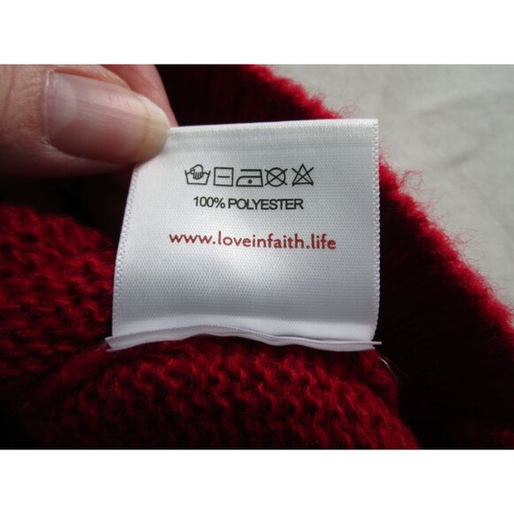 Love In Faith Ugly Christmas Tree Sweater Womans 2XL Isaiah 9:6 NWT - Picture 5 of 12